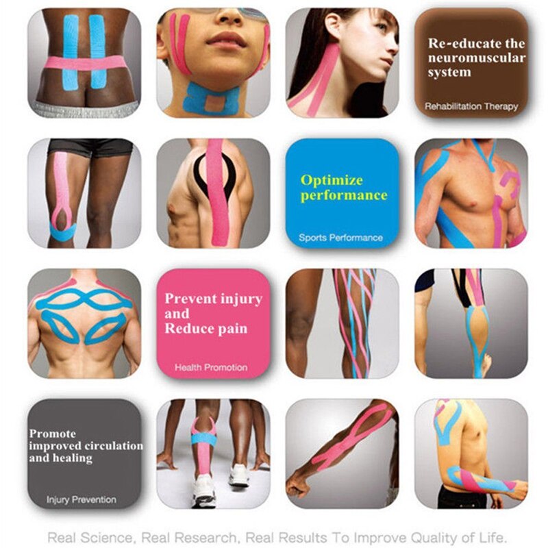 Kinesiologie Tape Baumwolle Elastic Band Fitness Kinesiologie Band Sport Band Basketball Unterstützung Pflege Knie Bandage