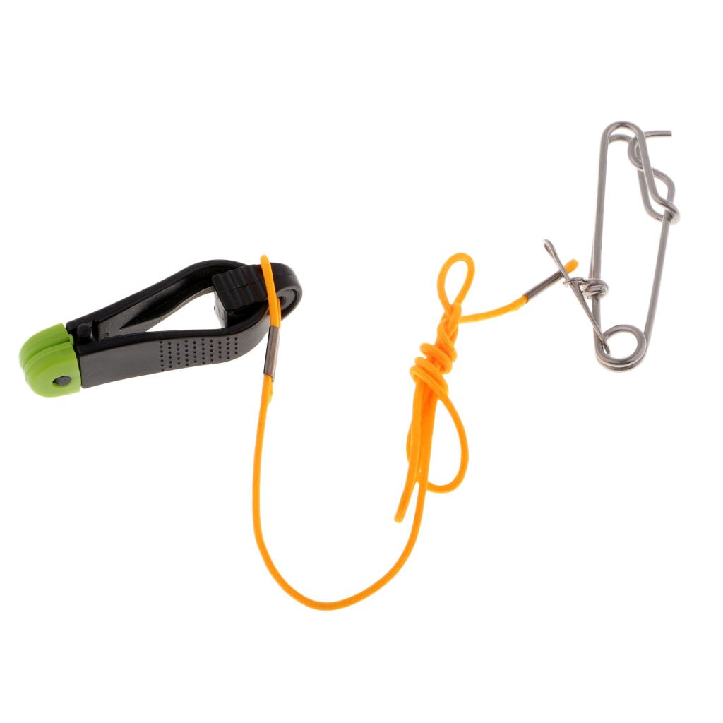 Power Grip Plus Downrigger Line Release Stacker Clips with 17" Leader &amp; Long Line Snaps