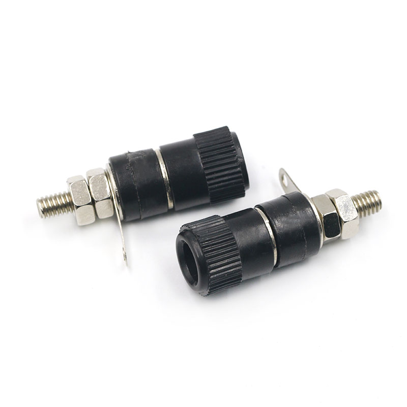 10 Stks/partij Terminal Blokken JS-910B 4Mm Versterker Terminal Connector Bericht Banana Plug Jack Mount Zwart 5 Rode 5: Black-S