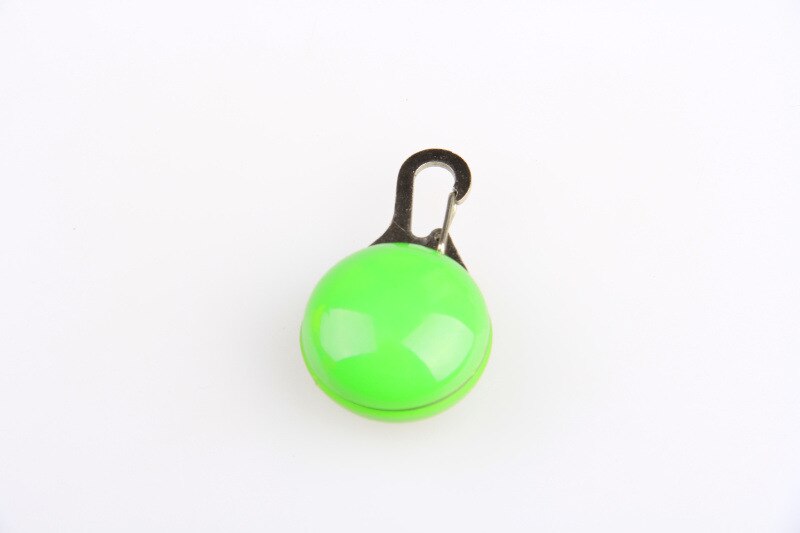 Collar COLGANTE para mascotas, luz LED de noche, linterna luminosa de seguridad, Collar de luces para mascotas, colgante de bola de iluminación: Verde