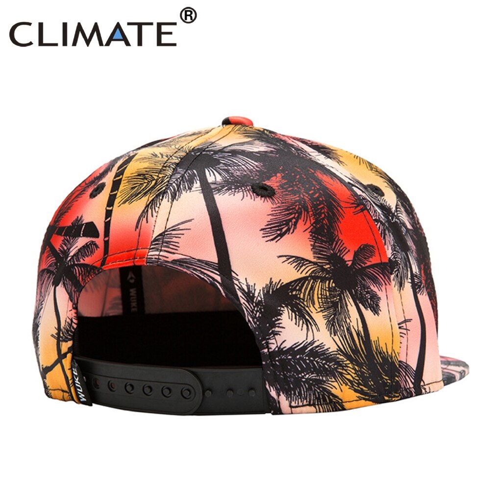 Casquette de plage à rabat en noix de coco pour hommes, pour en bord de mer, impression 3D, casquettes Hip Hop, Street Dancer, chapeau de danse