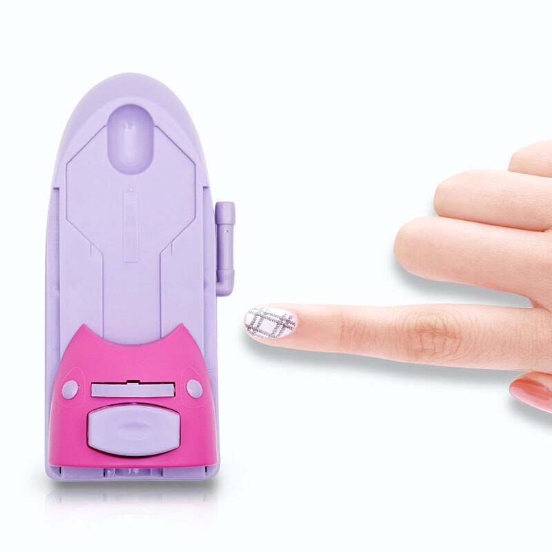 Bricolage Nail Art timbre Machine imprimante impression manucure ensemble avec 6 plaques de modèle en métal grattoir impression graphique plaque outil Nail Art