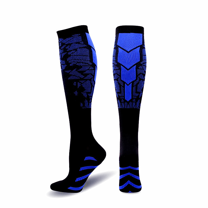 Running Men Women Compression Socks For Football Anti Fatigue Pain Relief 20-30 Mmhg Black Compression Socks Fit For Sport Socks: S/M / MULTI