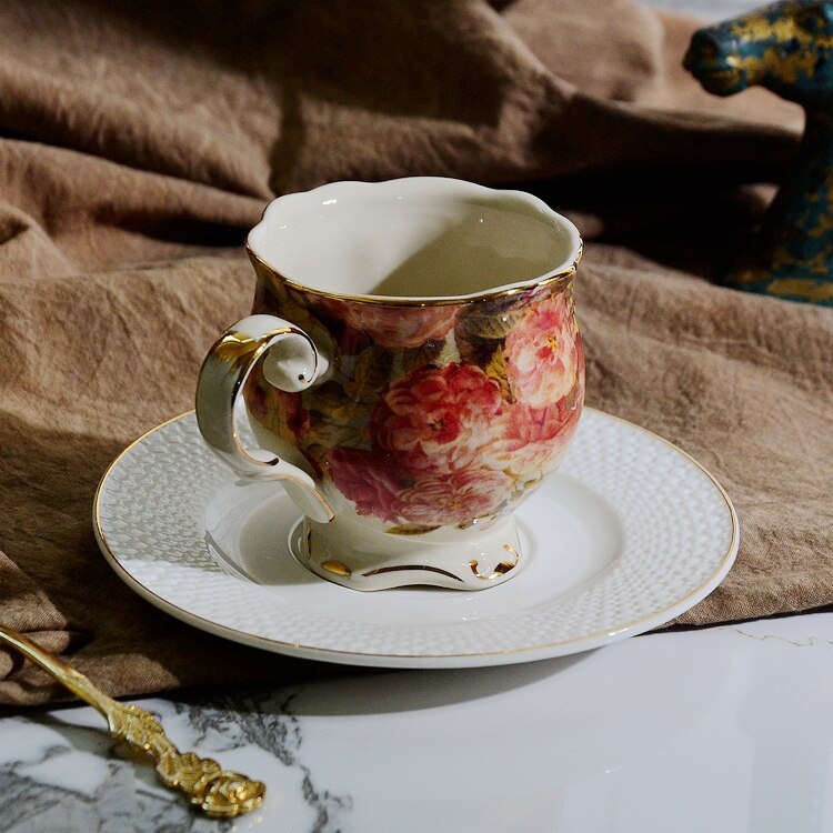 Teekanne Aus Porzellan - 1,4 Liter, Vintage Design - Ideal Für Tee & Kaffee