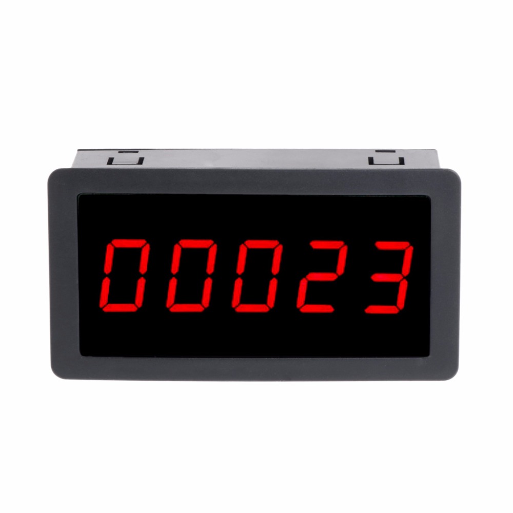 Compteur de panneau LED rouge DC 12-24V 5 chiffres 0.56 ", compteur vers le haut Plus totalisateur 0-99999