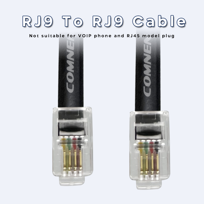 COMNEN RJ9 -RJ9/RJ11-RJ45 Telefon-Datenkabel 4P4C 6P4C 8P4C Stecker auf Stecker Modulares Datenkabel Handset Sprachverlängerungsdatenkabel