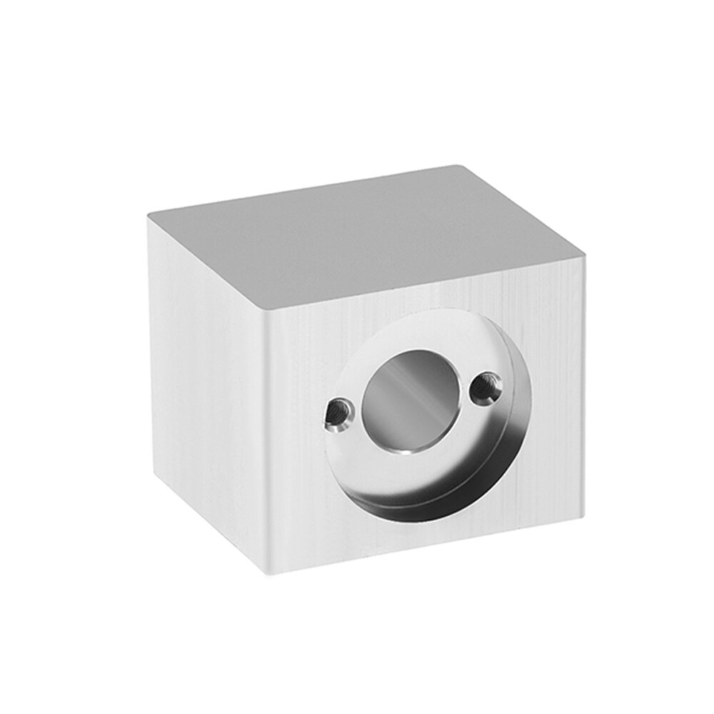 T8 Lood Schroef Moer Behuizing Beugel Voor 3D Printer Onderdelen T8 Trapeziumvormige Lood Schroef Conversie Moer Zetel Aluminium Blok: B Silver Housing