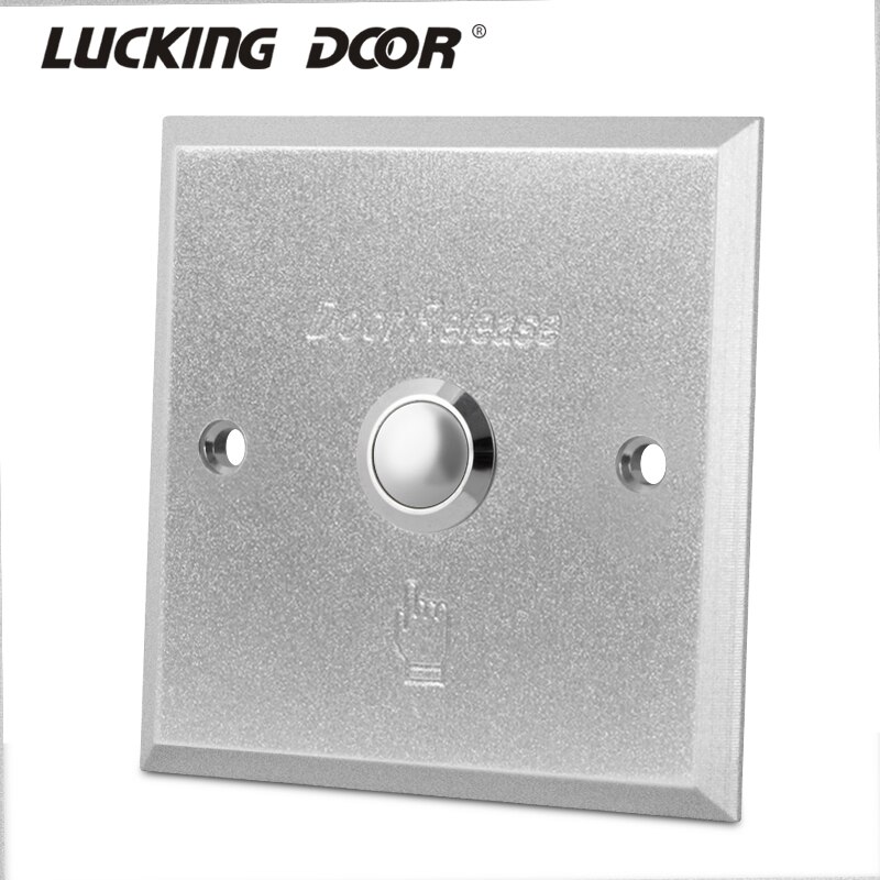 86*86mm Aluminum alloy Push Button Switch Exit Button Door release for Door Access Control System Entry Open Touch