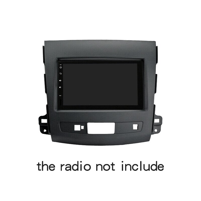 2 din bilstereo radio fascia panel montagekit til mitsubishi outlander