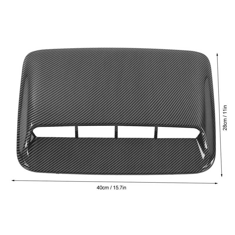 Car Vent Hood Air Scoop Carbon Fibre Grain for Vehicle