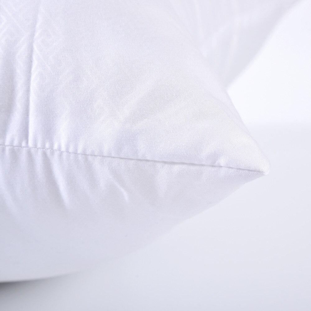 Almohadas cuadradas cómodas para el hogar, cojín de asiento de lijado en relieve, almohada para el cuello de la cama, cojín interior de relleno suave blanco