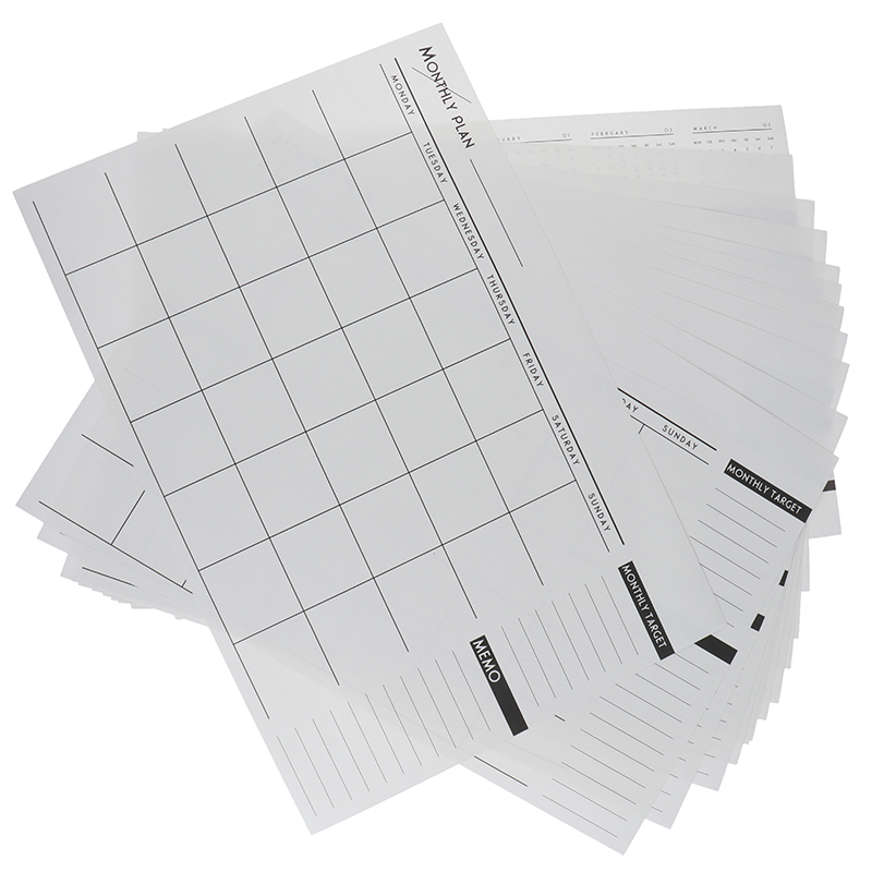 Planner Months Diary Notebook Personal Agenda Planner Organizer Business Office Stationer Calendar Monthly