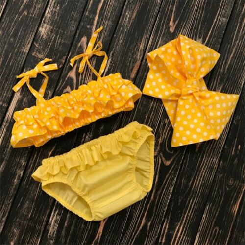 Niño 3 uds Bikini Tankini bebé niñas niños traje de baño Tankini Bikini establece niños ropa de playa
