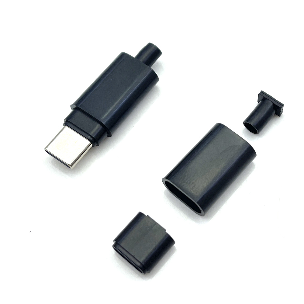 USB C Connectors Plastic housing TYPE-C Male Plug Plastic shell Type-C Charging Plugs Plastic casing USB-C Date cable Plug shell