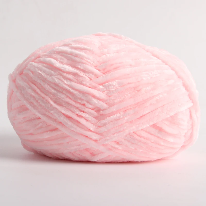 100g / 1 Stück Count Chenille Samt Wolle Dickes warmes Garn Manuell DIY Häkelgarn Strickwolle Baby Nutzwolle Serie Häkeln Par: Lavendel