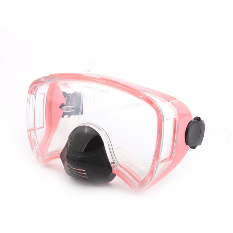 Volwassenen Duiken maskers anti fog Professionele zwembril Mergulho Onderwater bril Snorkel duikuitrusting: Roze