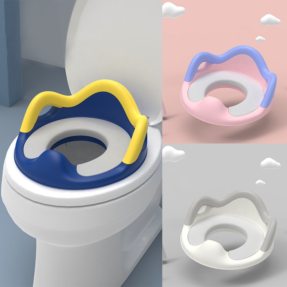 Boys Girls Potty Training Seat Multifunction Easy Install Toddlers Portable Home Backrest Universal With Handle Kids For Toilet