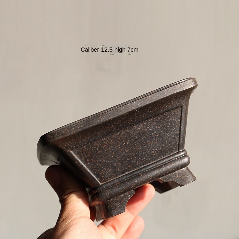 YiXing Purple Sand Flower Pot Bonsai Succulent Flower Pot Chinese-Style Home Flower Pot Desktop Decorative Flower Pot LC485: color10