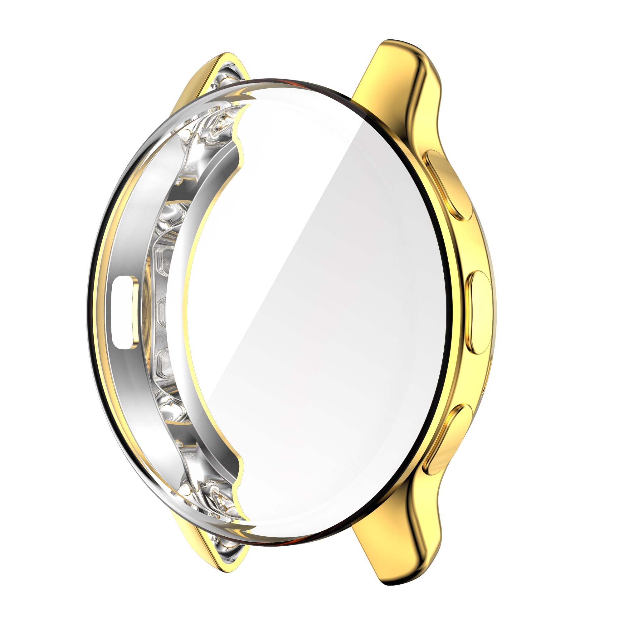 Protective Case For Garmin Venu 2 Plus Screen Protector For Garmin Venu2 Plus 43mm Full Cover Shell TPU Frame Bumper Accessories: gold