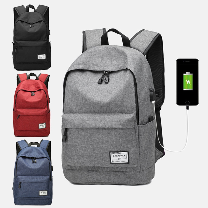 Mannen Laptop Rugzak 17 Inch Kantoor Werk Rugzak Usb Opladen Zakelijke Tas Notebook Leisure School Terug Pack Reistas