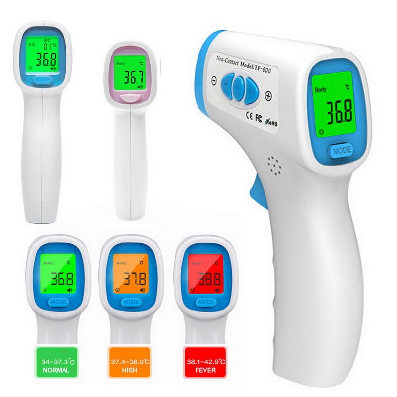 Forehead Thermometer Touchless for Baby Kids and Adults with Fever Alarm 50 Group Data Memory Backlight LCD Display