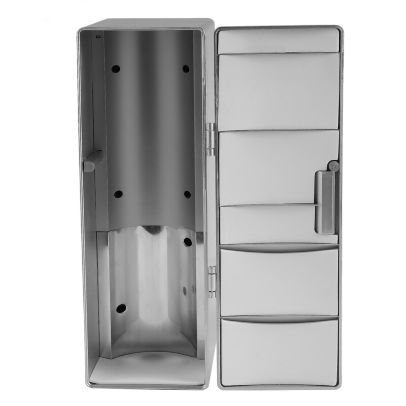 Koelkast Mini Usb Koelkast Vriezer Blikjes Drinken Bier Cooler Warmer Reizen Koelkast Koelbox Auto Kantoor Gebruik Draagbare