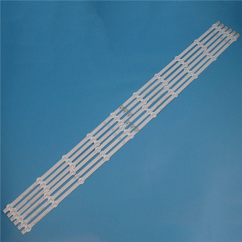 10 lamper 1000mm led bakgrunnslys stripesett for  lg 50 la 620s 50 la 620v 50 la 6208s 50 tommers tv array led strips bakgrunnsbelysning barer lysbånd