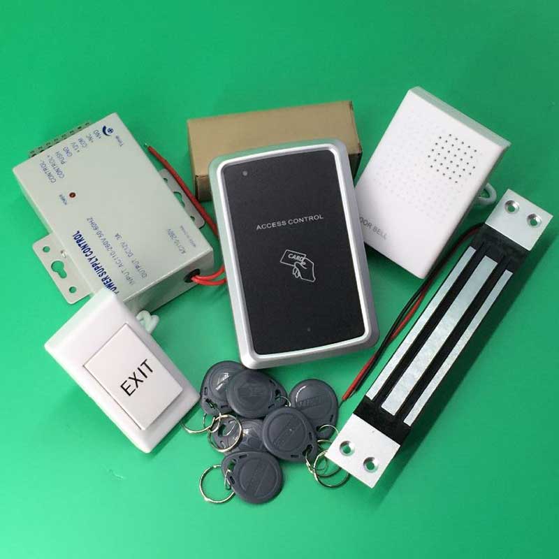 DIY RFID Without Keypad RFID Door Entry Access Control Kit + 180kg Embedded Magnetic Lock+ 12V power
