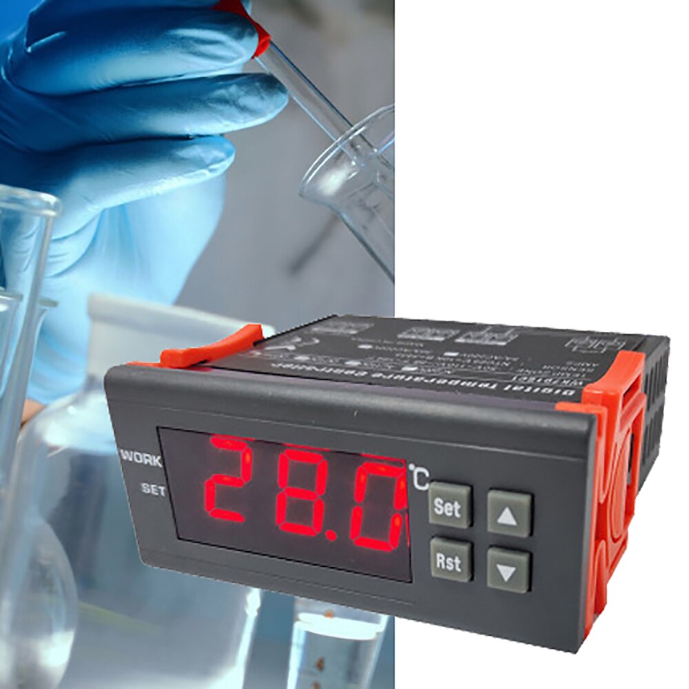 110~220V AC Digital LED Temperature Controller Humidity Temperature Controller Switch Thermostat for Incubator Box