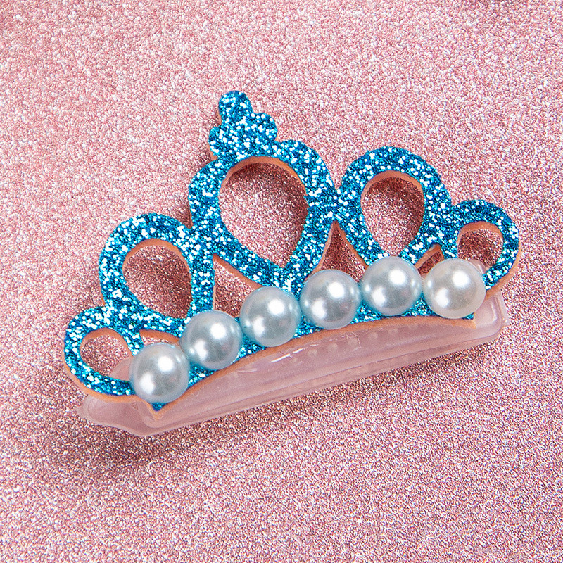 Pinzas para el pelo para perros pequeños, lazos con forma de corona de perlas de imitación, pinzas para el pelo de gato, tocado de aseo, accesorios para mascotas, 1 ud.: Rojo