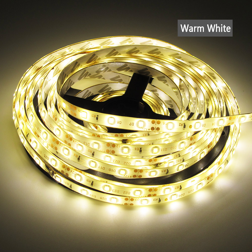 2835 12V 5M Rgb Led Strip Lights Tape Christmas Festoon Indoor Lighting For TV Home Living room Bedroom Decor Backlight Lamp
