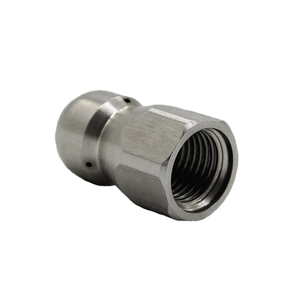 3/8 Rotating Spinning Drain Sewer Jetting Nozzle Button Nose Hose Nozzle