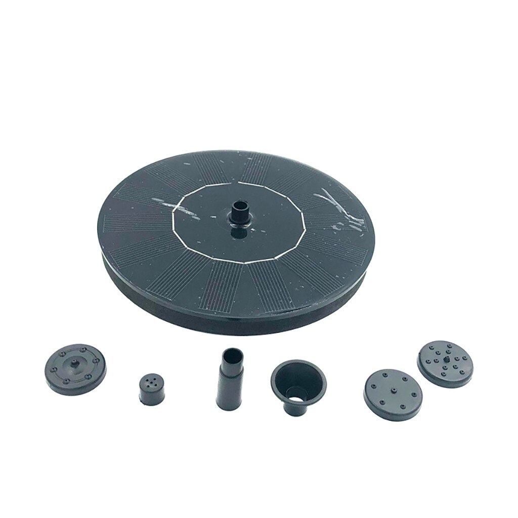 Round Solar Fountain Floating Water Fountain Fontaine For Garden Decoration Solar Fontein Pool Pond Waterfall