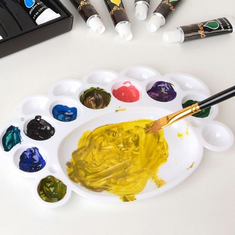 12ml 24 Colors Acrylic Paint Draw Painting Pigment Water Resistant C5AB