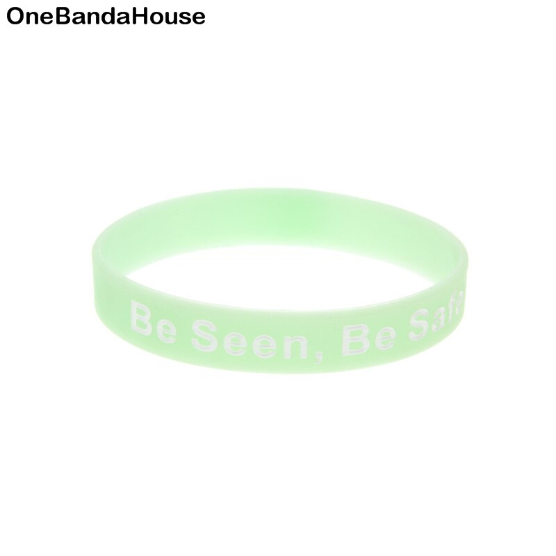 Obh 50 Stuks Worden Gezien Worden Veilig Siliconen Polsbandje Glow In Dark Band Voor Night Runner