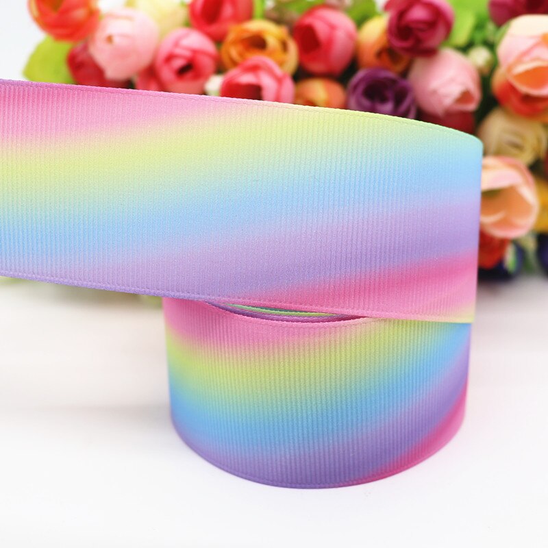 10 Yards 1.5 ''(38Mm) Cake, regenboog Gedrukt Grosgrain Linten Voor Haar Strikken Diy Handgemaakte Materialen Y19082302: 14