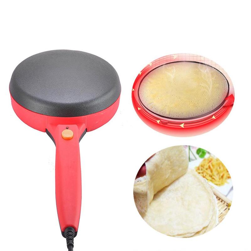 220V Non-stick Electric Crepe Maker Pizza Maker Pancake Maker Crepe Making Pan Household Kitchen Tools Cooking Pan