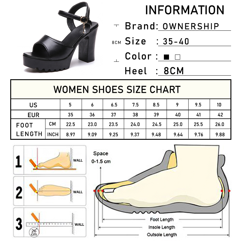 Frau Offene spitze Sandalen Frauen Plattform Platz hoch Fersen Weibliche Knöchel Schnalle Schuhe Damen fest Pumps frauen Schuhe