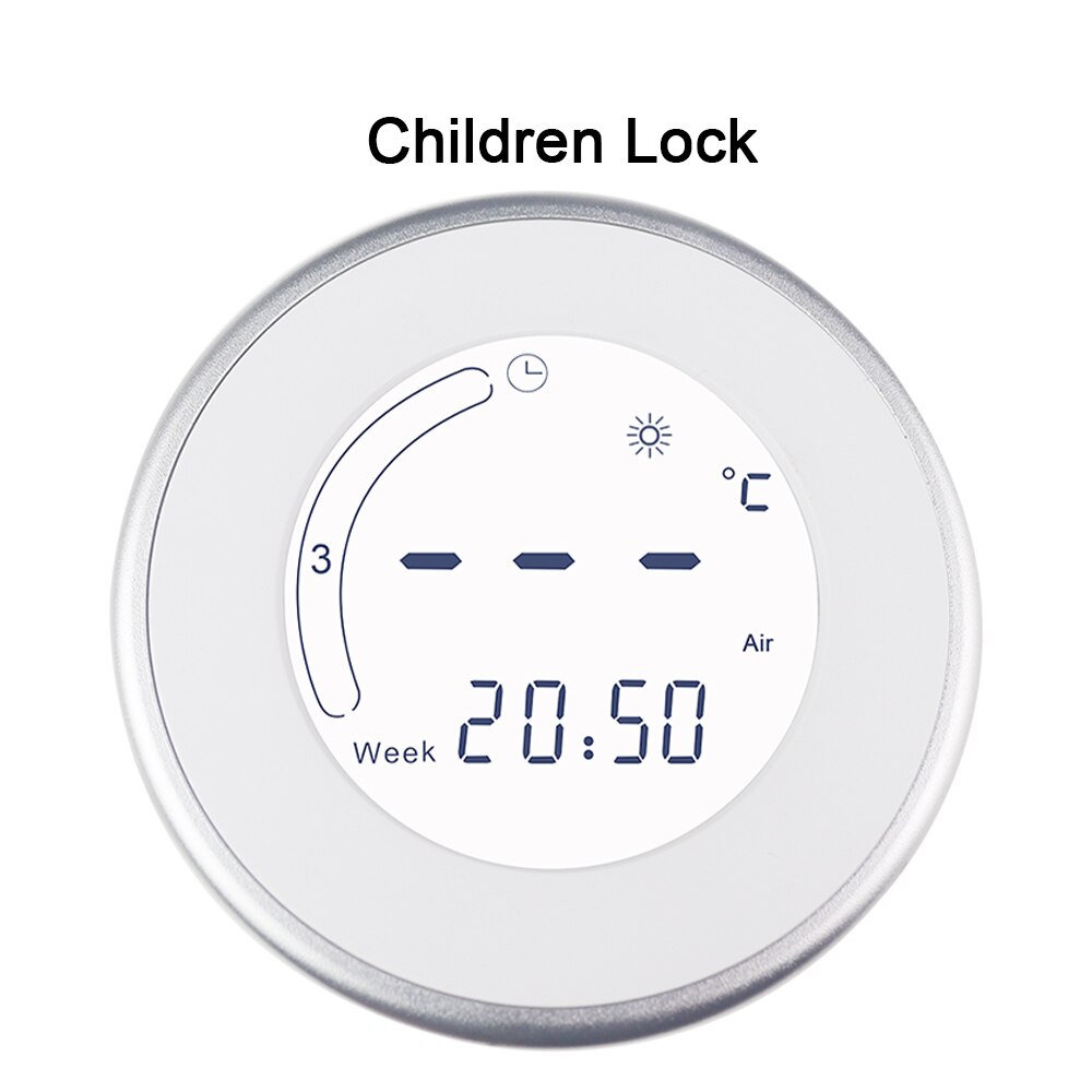 16A Floor Heating Thermostat 85-250V AC Digital Room Temperature Controller Regulator Weekly Programming Children Lock