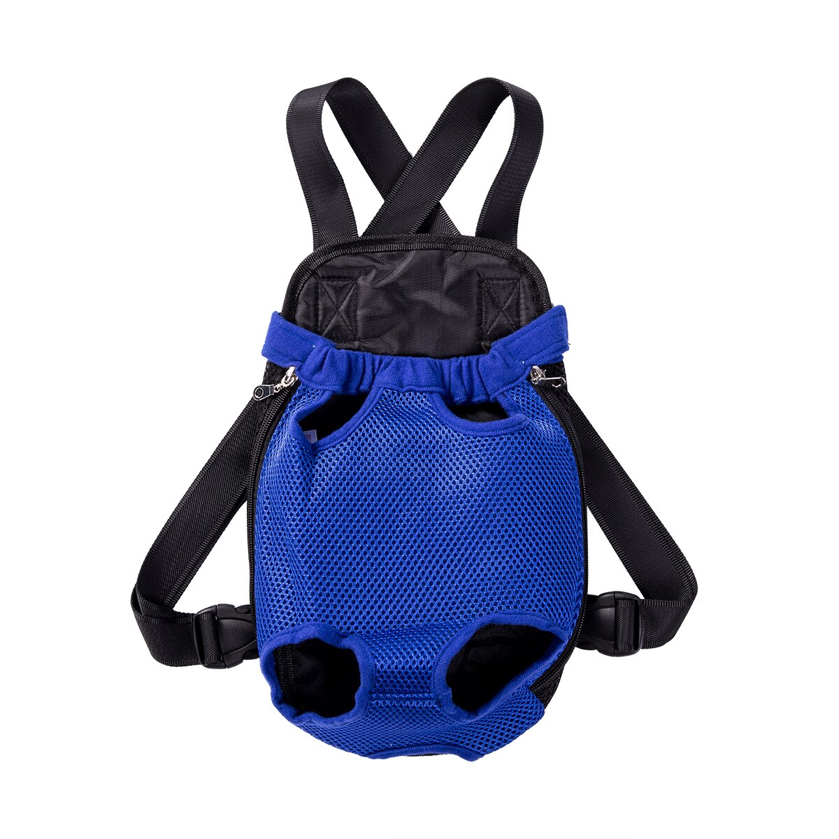 Pet cão portador mochila malha camuflagem produtos de viagem ao ar livre respirável ombro lidar com sacos para pequenos gatos do cão chihuahua: Azul / S