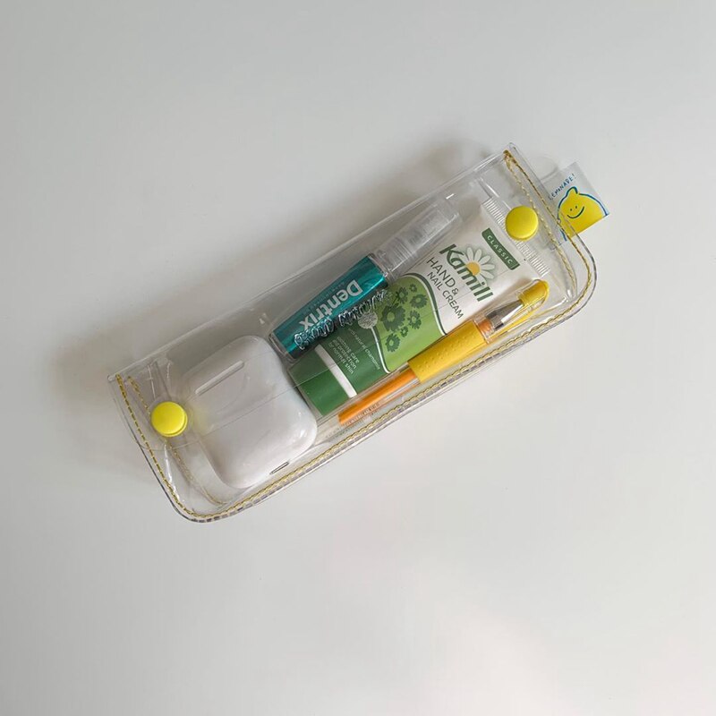 eins transparent Briefpapier Zitrone Datei Tasche A4 PVC Wasserdicht Bleistift fallen Tragbare Daten Kosmetik Lagerung Tasche Schule Liefert