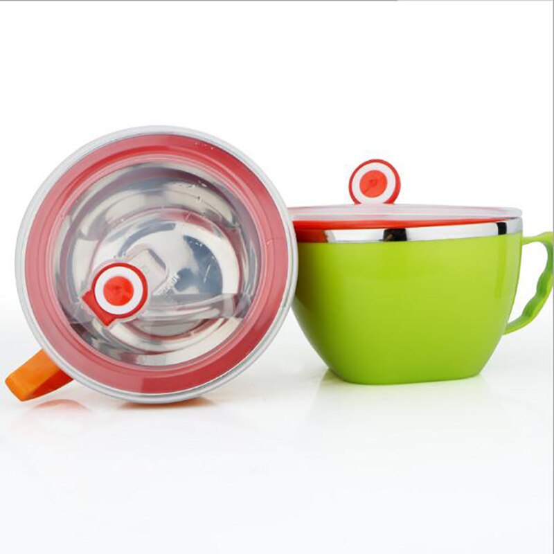 Oneup lunsjboks instant noodle bolle med lokk med lekkasjesikker rustfritt stål mat ris suppe bærbar container skole