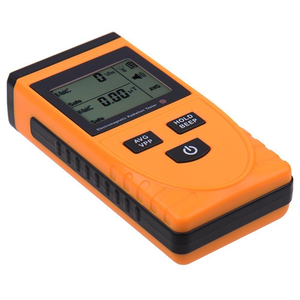 Digital LCD Electromagnetic Radiation Detector Meter Dosimeter Tester Counter built-in electromagnetic radiation sensor