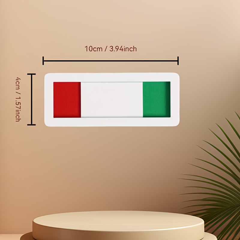 2PCS Privacy Sign, Red and Green Sliding Indicator, Suitable for Meetings, Restrooms and Offices farmhouse decor
