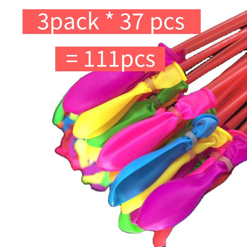 111 Pcs Summer Water Balloon Toy Self-Sealing Magic Water Balloons Quick Fill