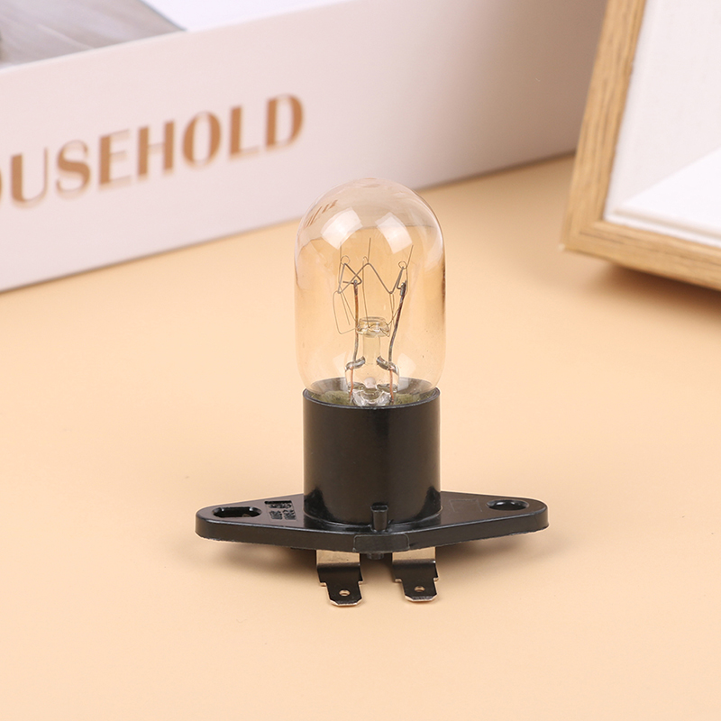Bombilla LED de 250V y 20W para horno microondas, Bombilla para electrodomésticos pequeños con Base para horno, estufa y refrigerador, no regulable