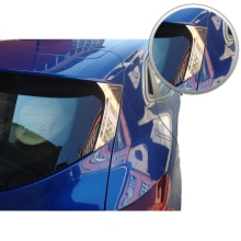 Becquet arrière pour Renault Clio 5, accessoire extérieur chromé supplémentaire pour Clio, 2 pièces en acier inoxydable + modèles