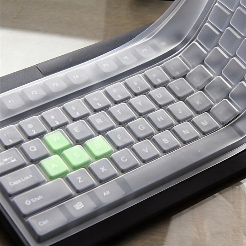 Universele toetsenbord siliconen beschermfolie Skin Cover Desktop PC Transparant silicagel Bump concaaf en convex plat membraan