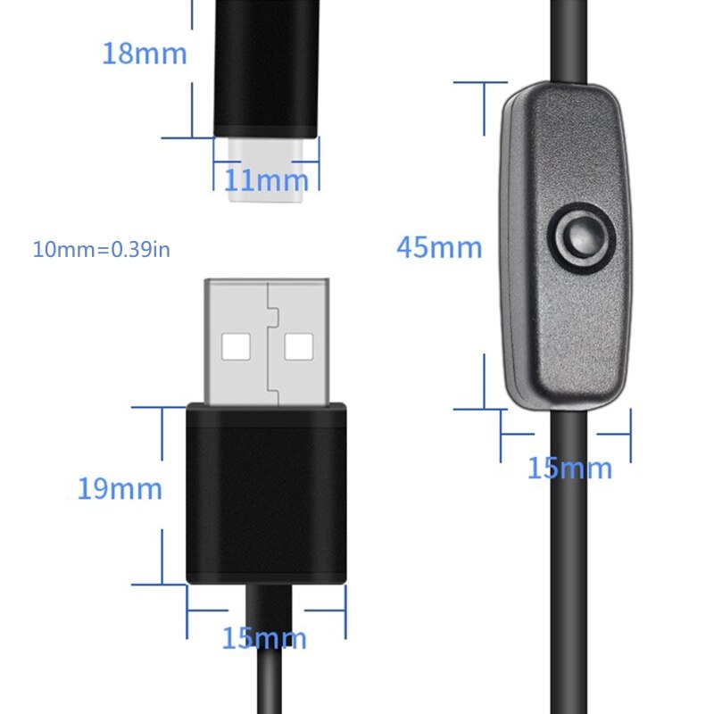 5V 3A 3000mA Voeding Adapter Usb Type-C Lader Kabel Voor Raspberry Pi 4 4B 24BB