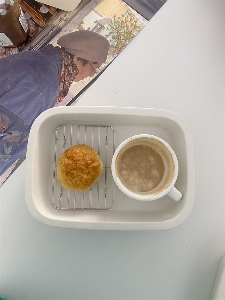 Bakeware Dessert Plates 750/1000/1300ML Dessert Deep Plate Ceramic Breakfast Dishes For Serving Food Platos тарелки для еды